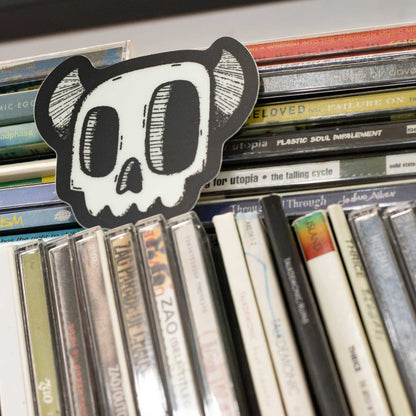 Glow-in-the-Dark Monster Skull Sticker