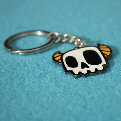 Monster Skull | Glow-in-the-Dark Enamel Keychain