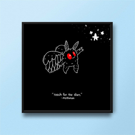 Mothman Reach for the Stars | Art Print