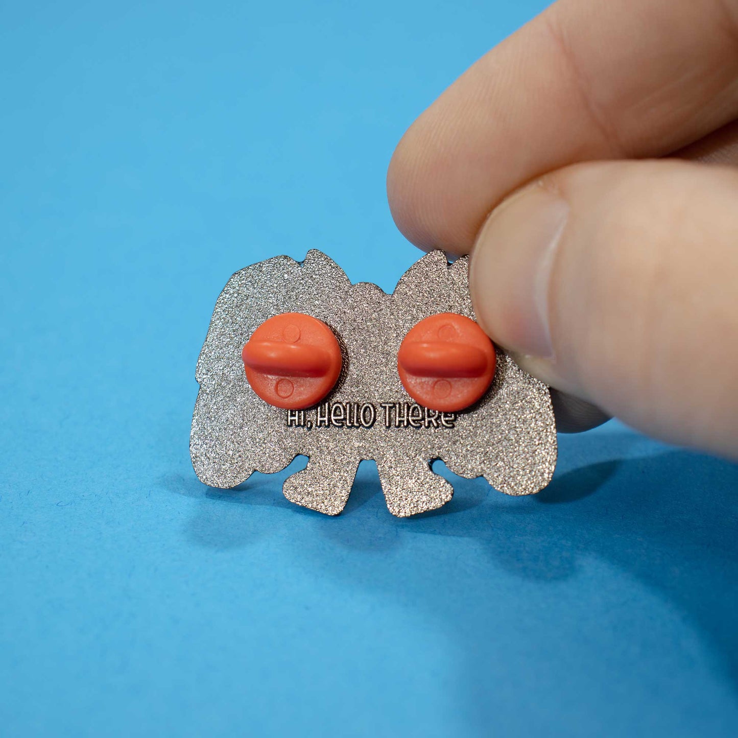 Mothman Enamel Pin | Midnight Glitter Edition