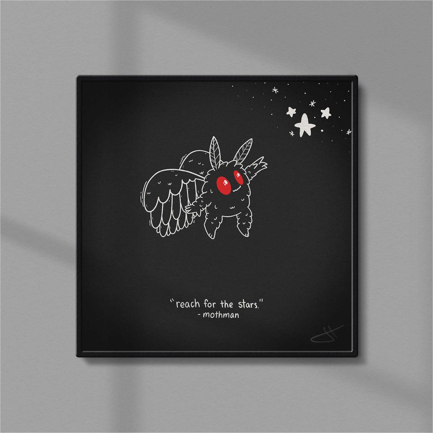 Reach for the Stars – Mothman Art Print
