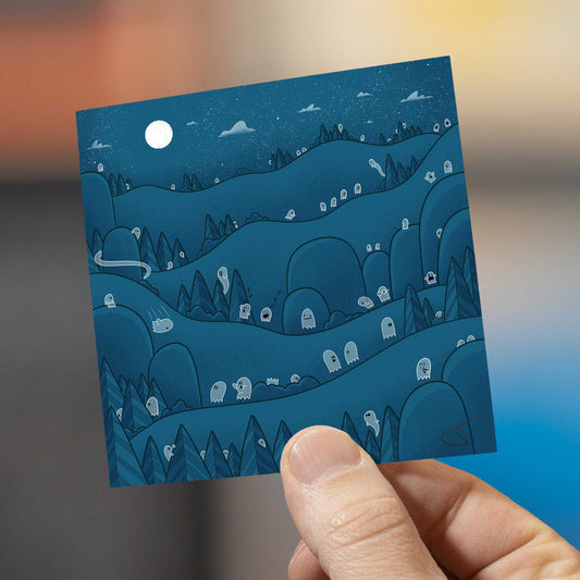 Night Ghosts | Mini Art Print