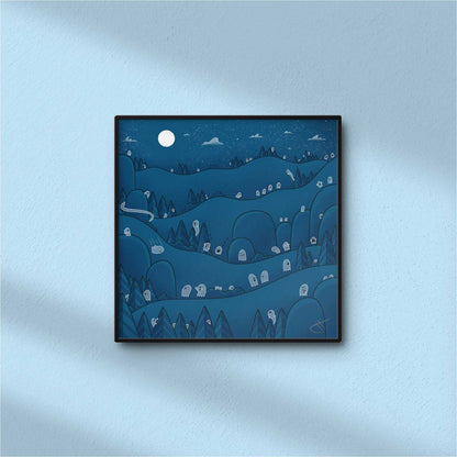 Night Ghosts | Mini Art Print
