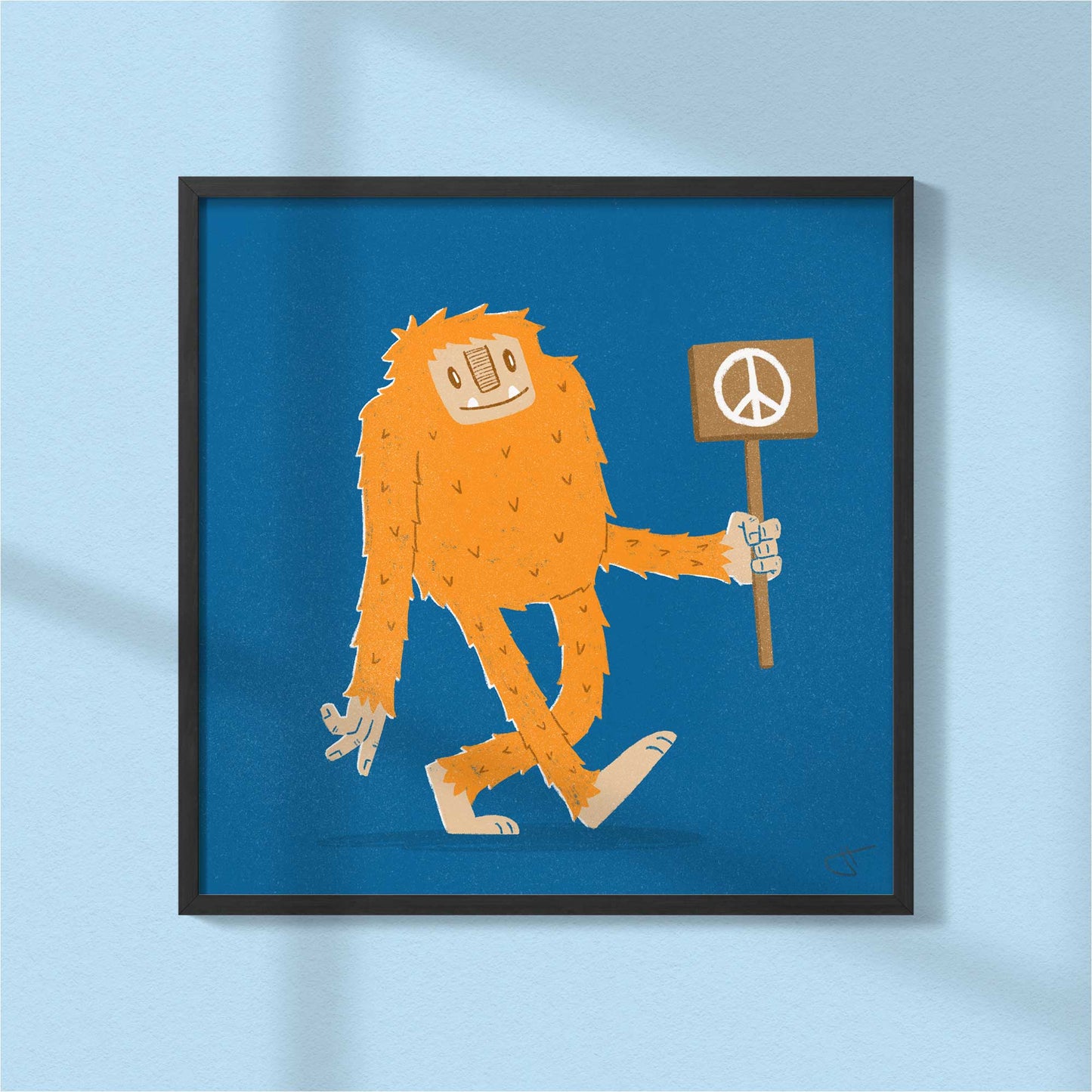 Peaceful Bigfoot | Art Print