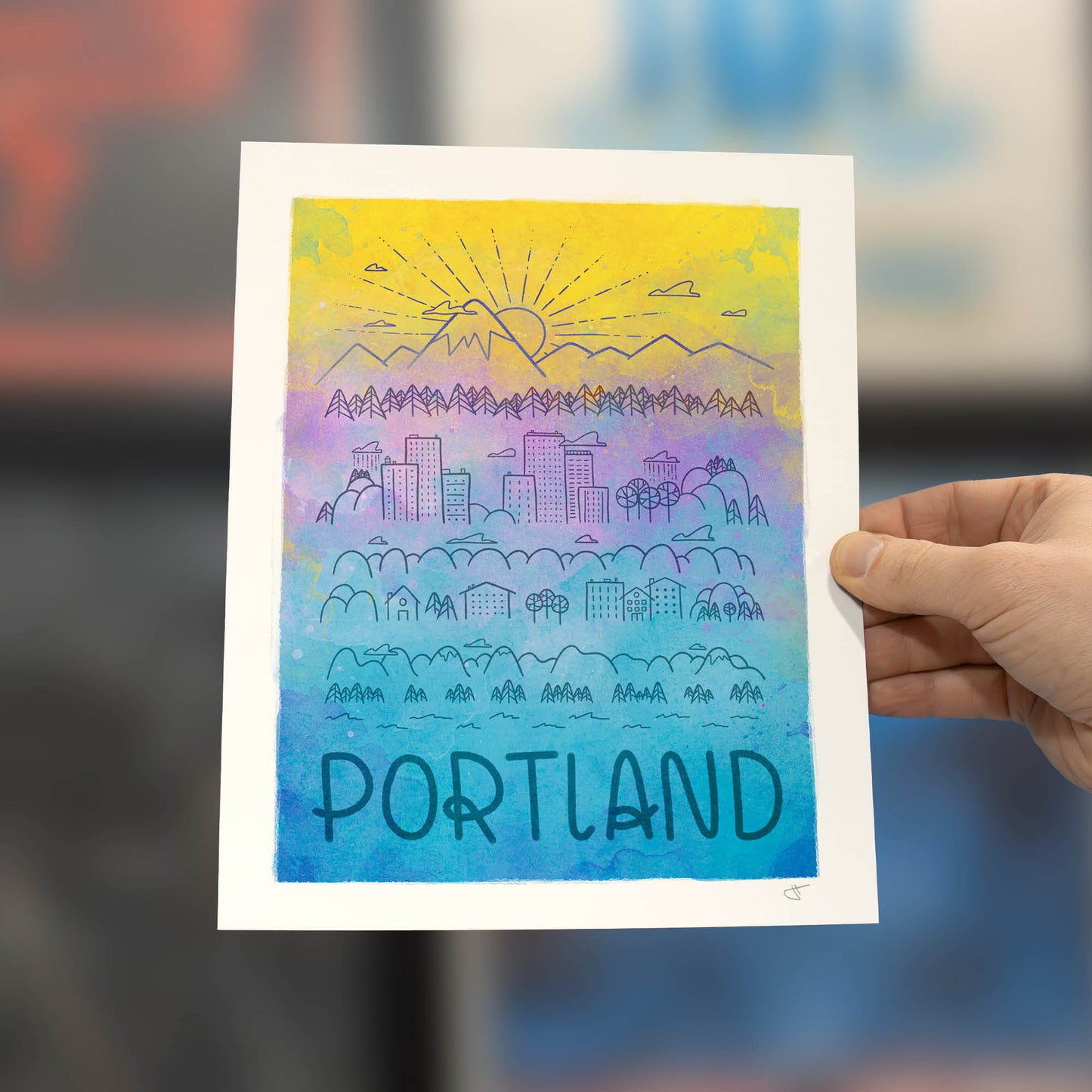 City of Portland Art Print