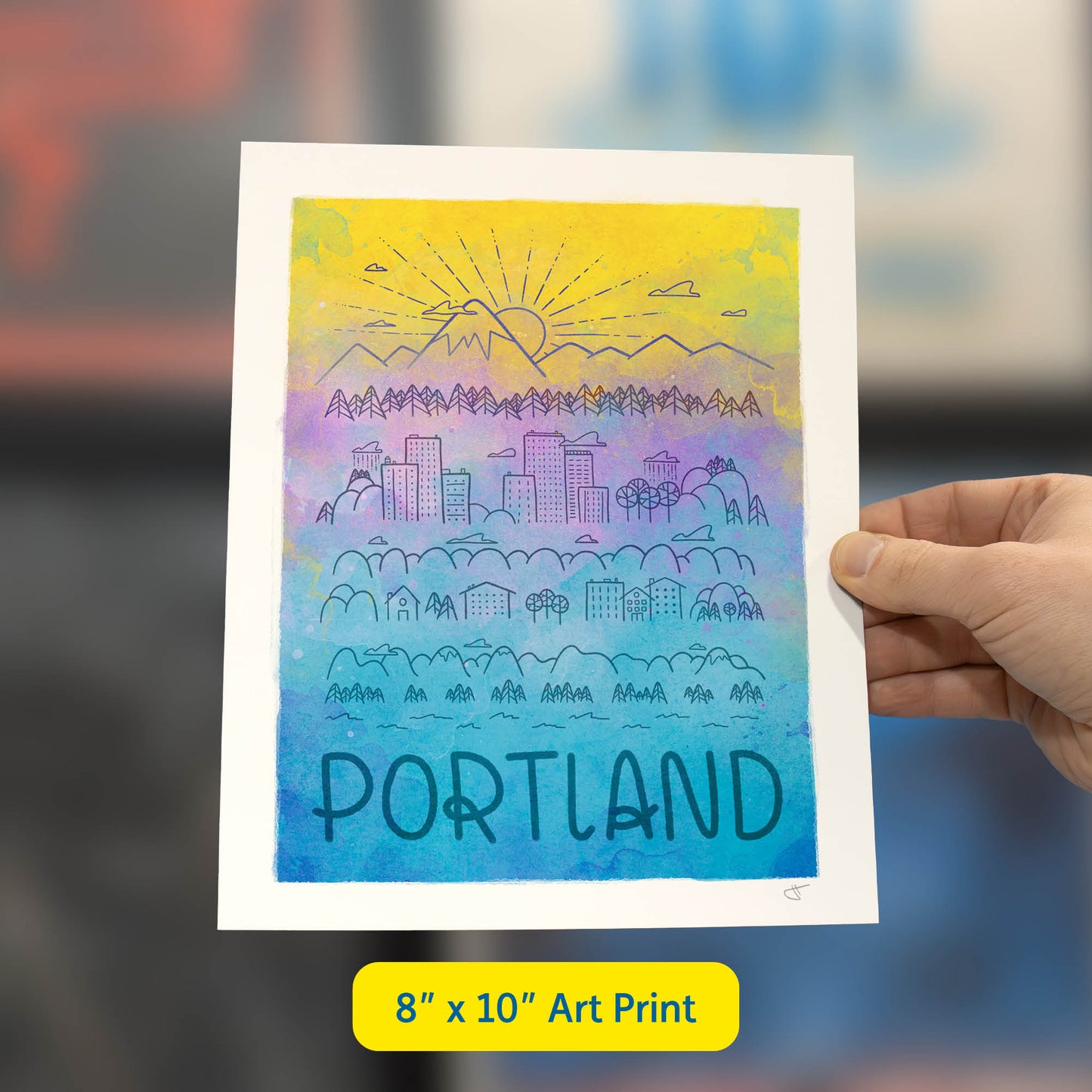 City of Portland Art Print