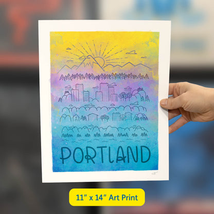 City of Portland Art Print