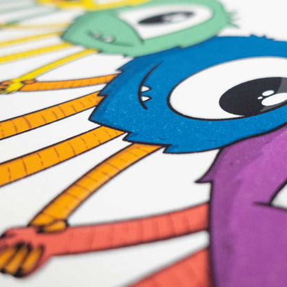 Rainbow Meengos | Art Print