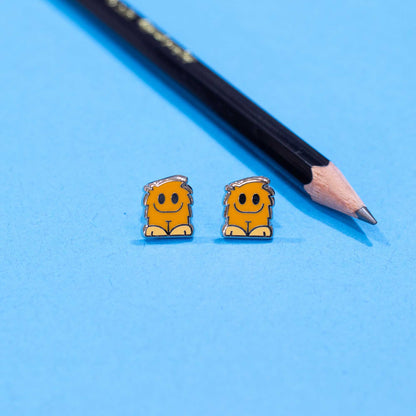 Reggie The Monster Earrings | Small Stud Earrings