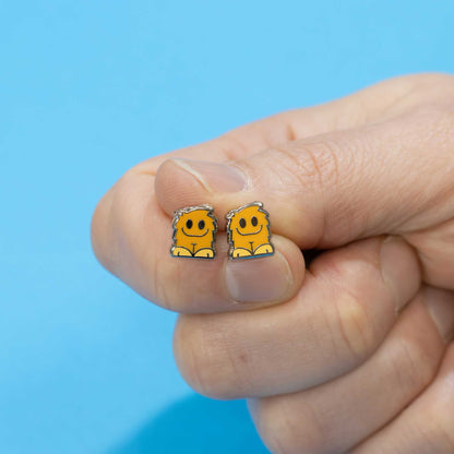 Reggie The Monster Earrings | Small Stud Earrings