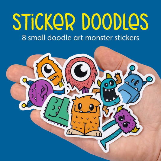 Monster Sticker Doodles - Silly Mini Sticker Pack