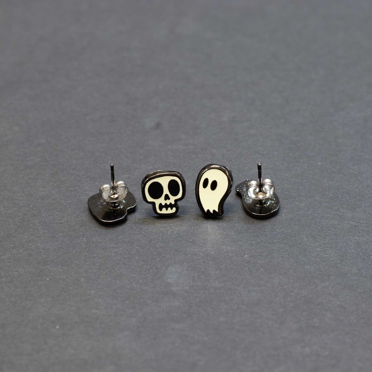 Glow in the Dark Earring Set - Skulls and Ghosts