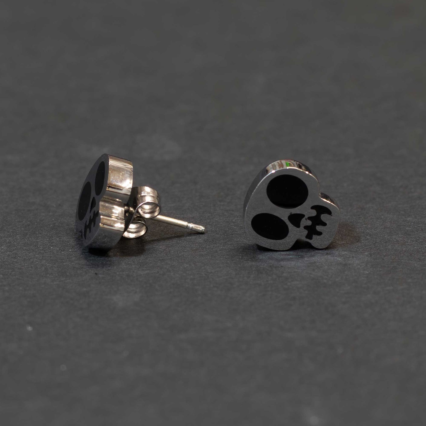 Stainless Steel Skull Earrings