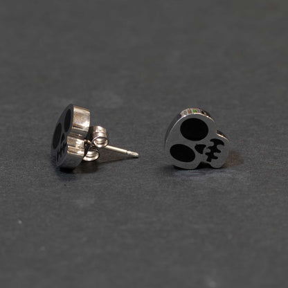 Stainless Steel Skull Earrings