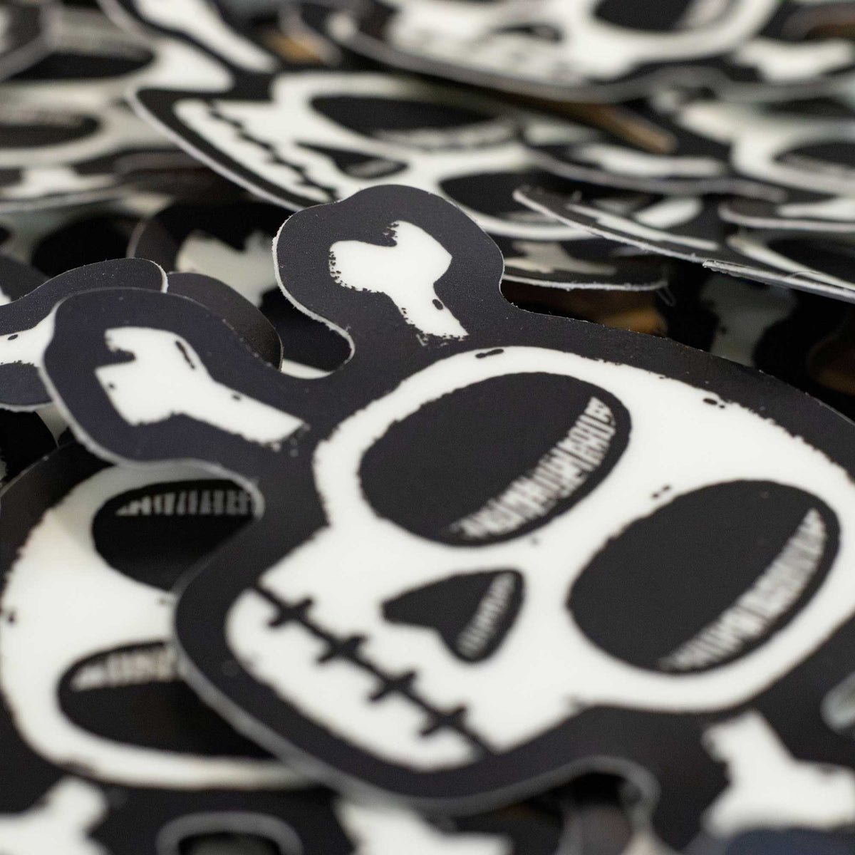 Glow-in-the-Dark Skull and Cross Bones Sticker
