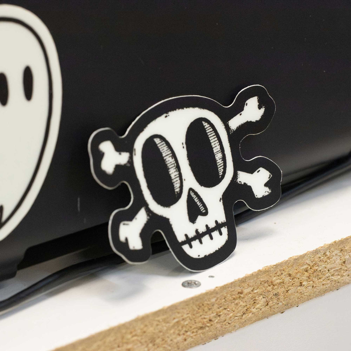 Glow-in-the-Dark Skull and Cross Bones Sticker