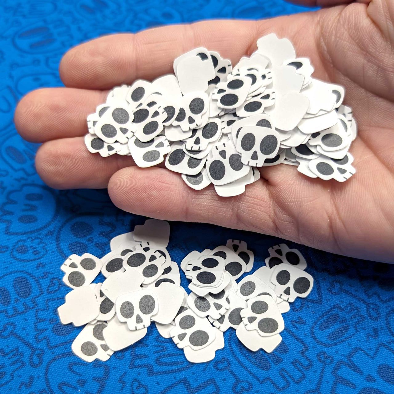 Skull Confetti Sticker Pack | 180 Mini Skull Stickers