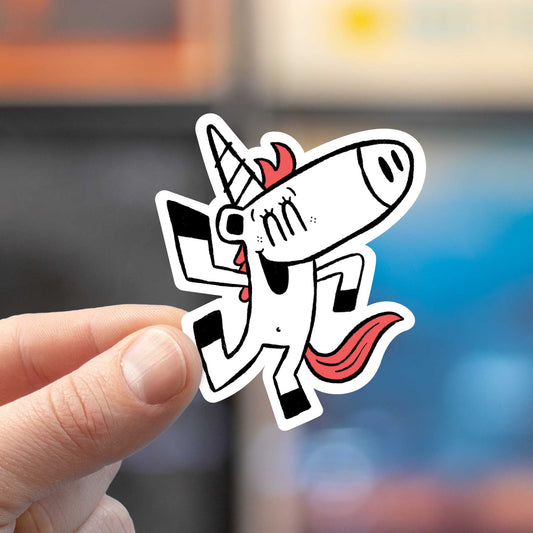 Dancing Unicorn Sticker