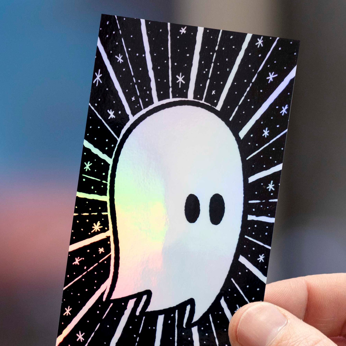 Ghostastic | Holographic Ghost Sticker