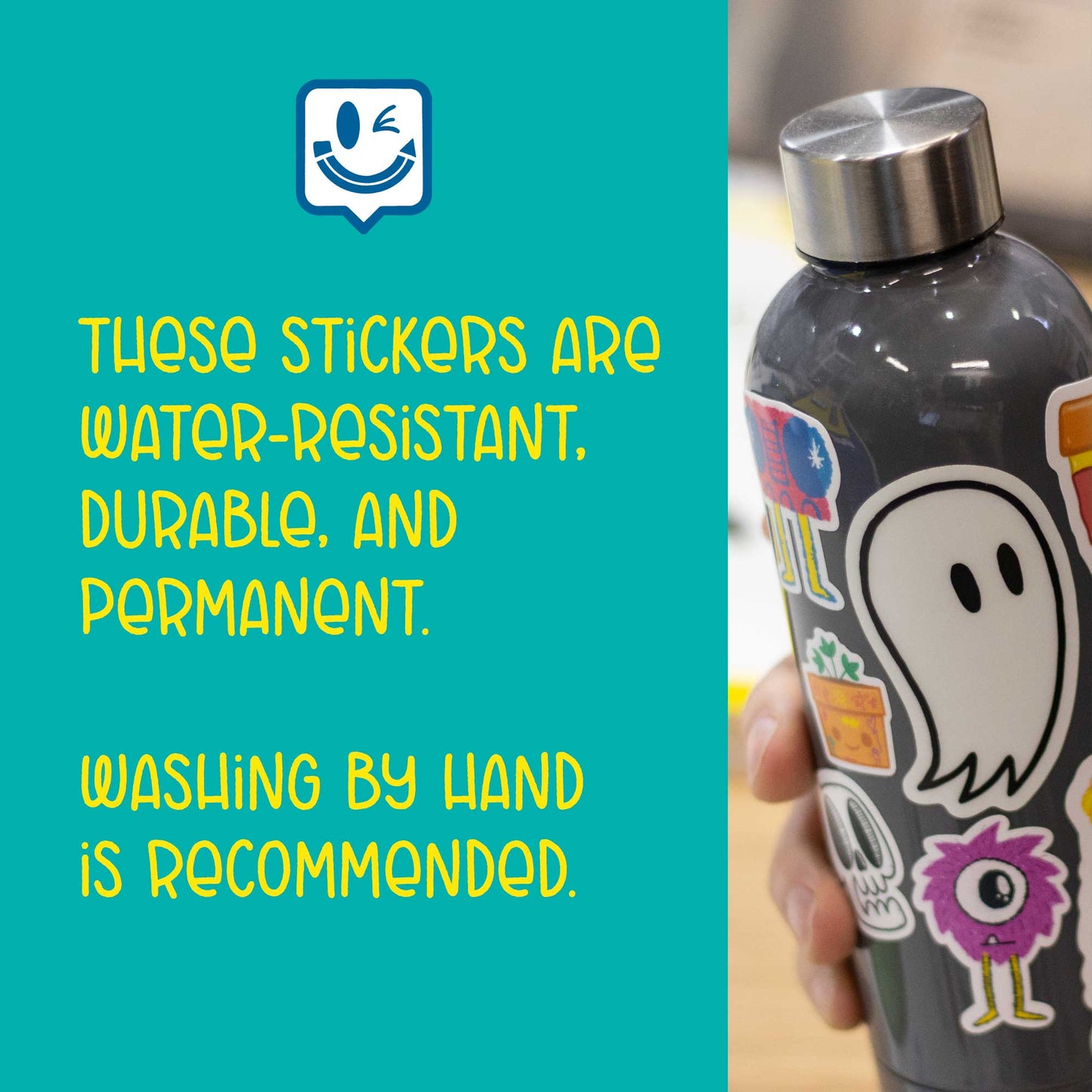 Glow-in-the-Dark Skulls Sticker Pack