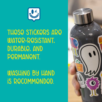 Glow-in-the-Dark Skulls Sticker Pack