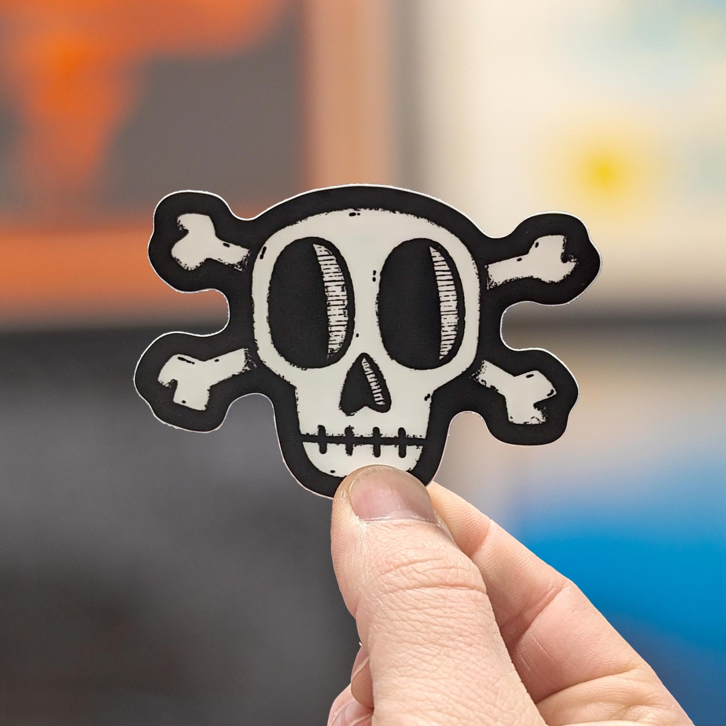 Glow-in-the-Dark Skulls Sticker Pack