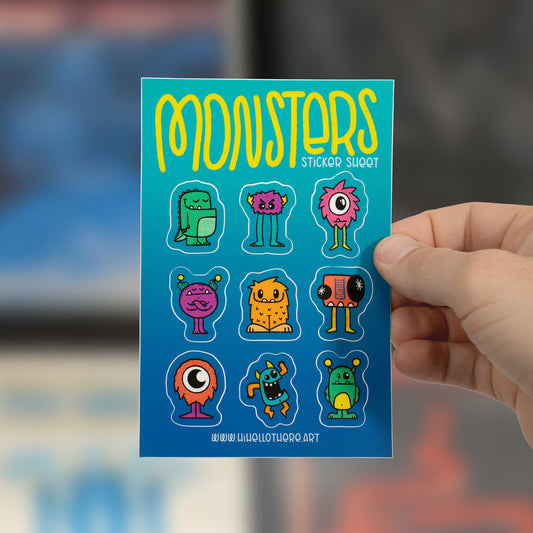 Monsters Sticker Sheet