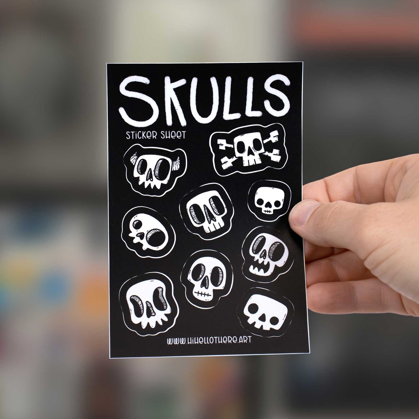 Skulls Sticker Sheet