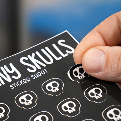 Teeny Skulls Sticker Sheet