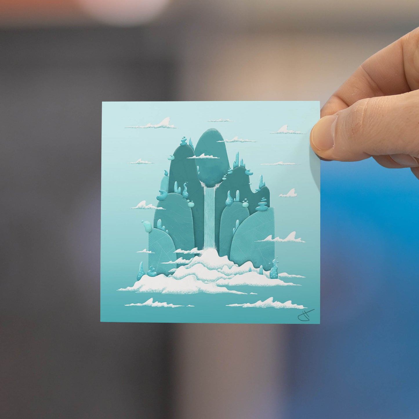 Floating Island Art Print