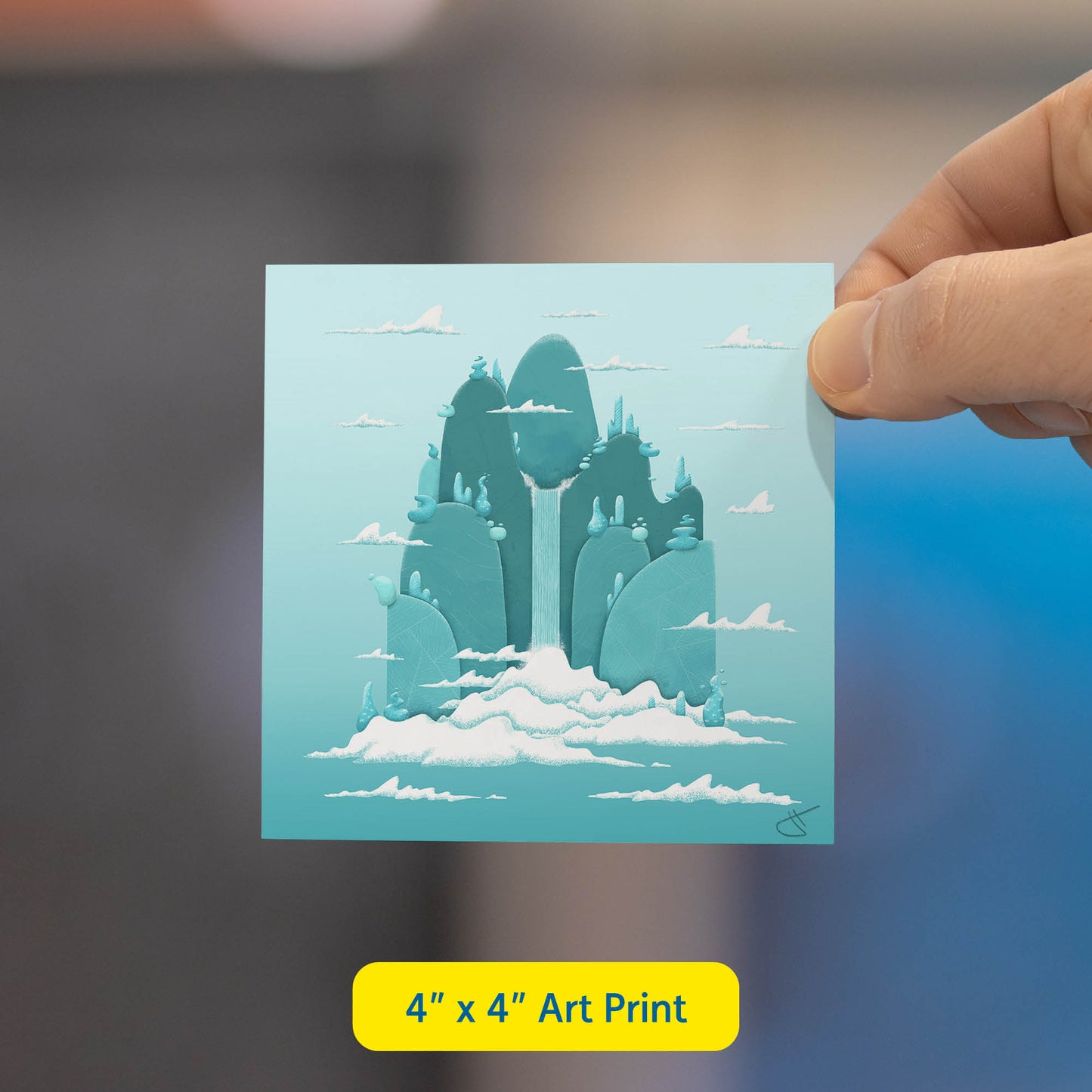Floating Island Art Print