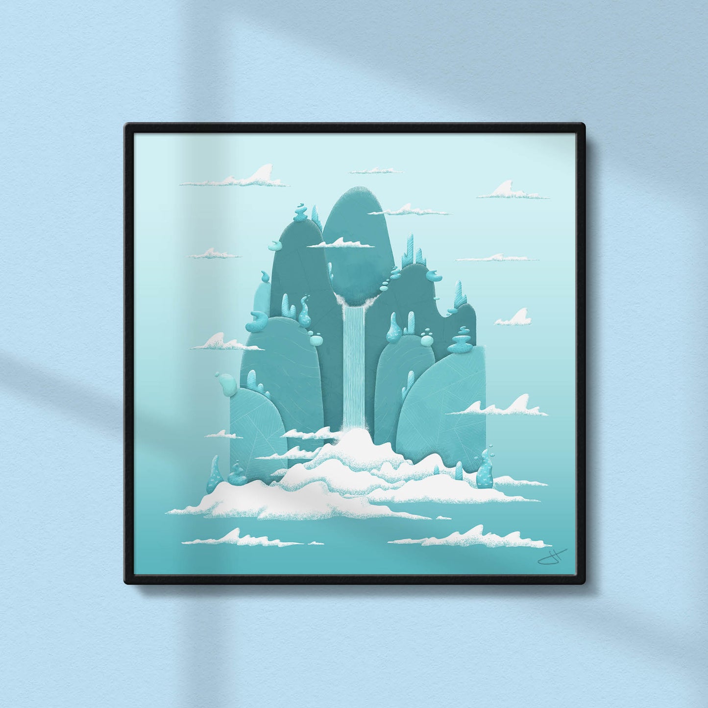 Floating Island Art Print