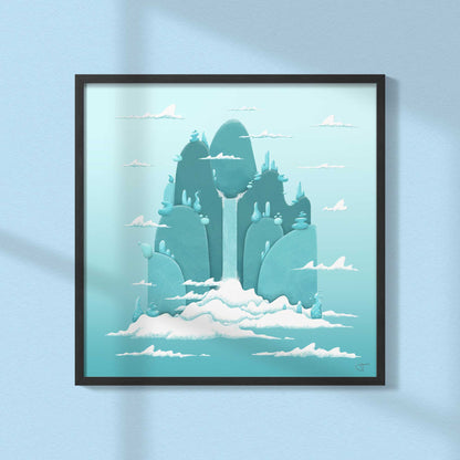 Teal Island | Art Print