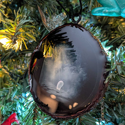 Fred the Ghost Wood & Resin Ornament