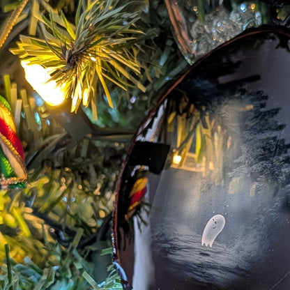 Fred the Ghost Wood & Resin Ornament