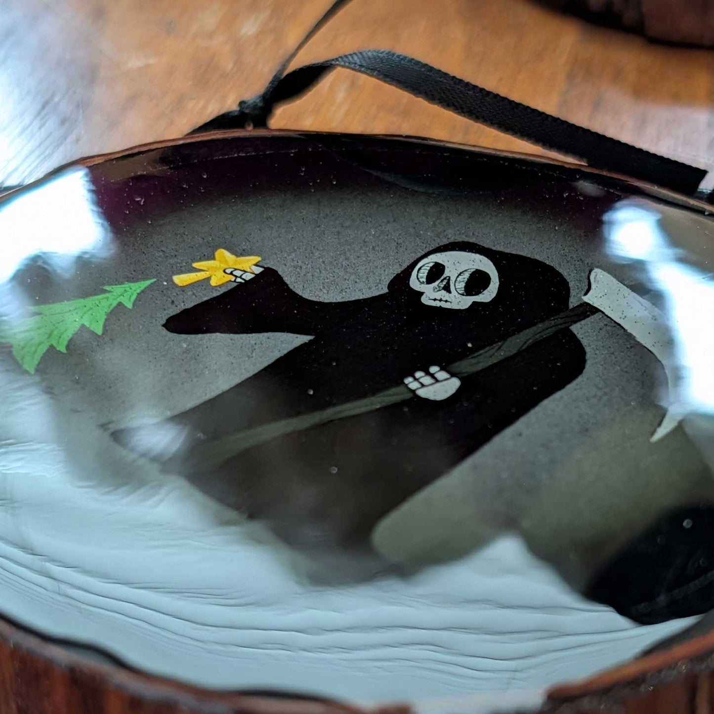 Reaper Wood & Resin Ornament