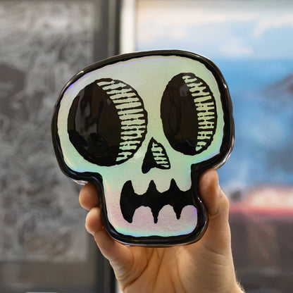 Holographic Skull | Woodcut Wall Art 1026
