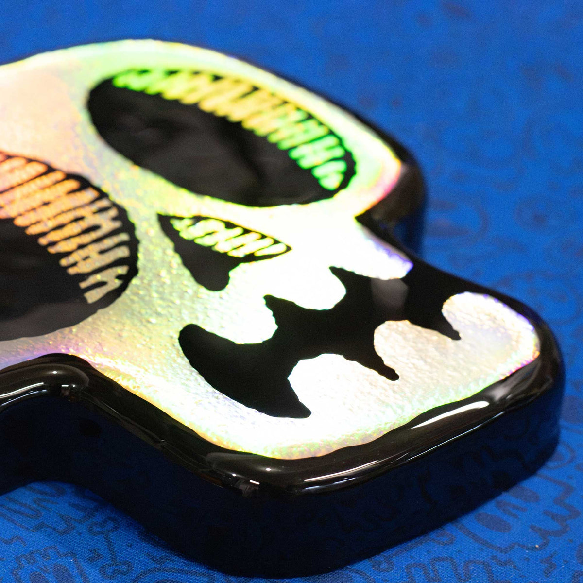 Holographic Skull | Woodcut Wall Art 1026