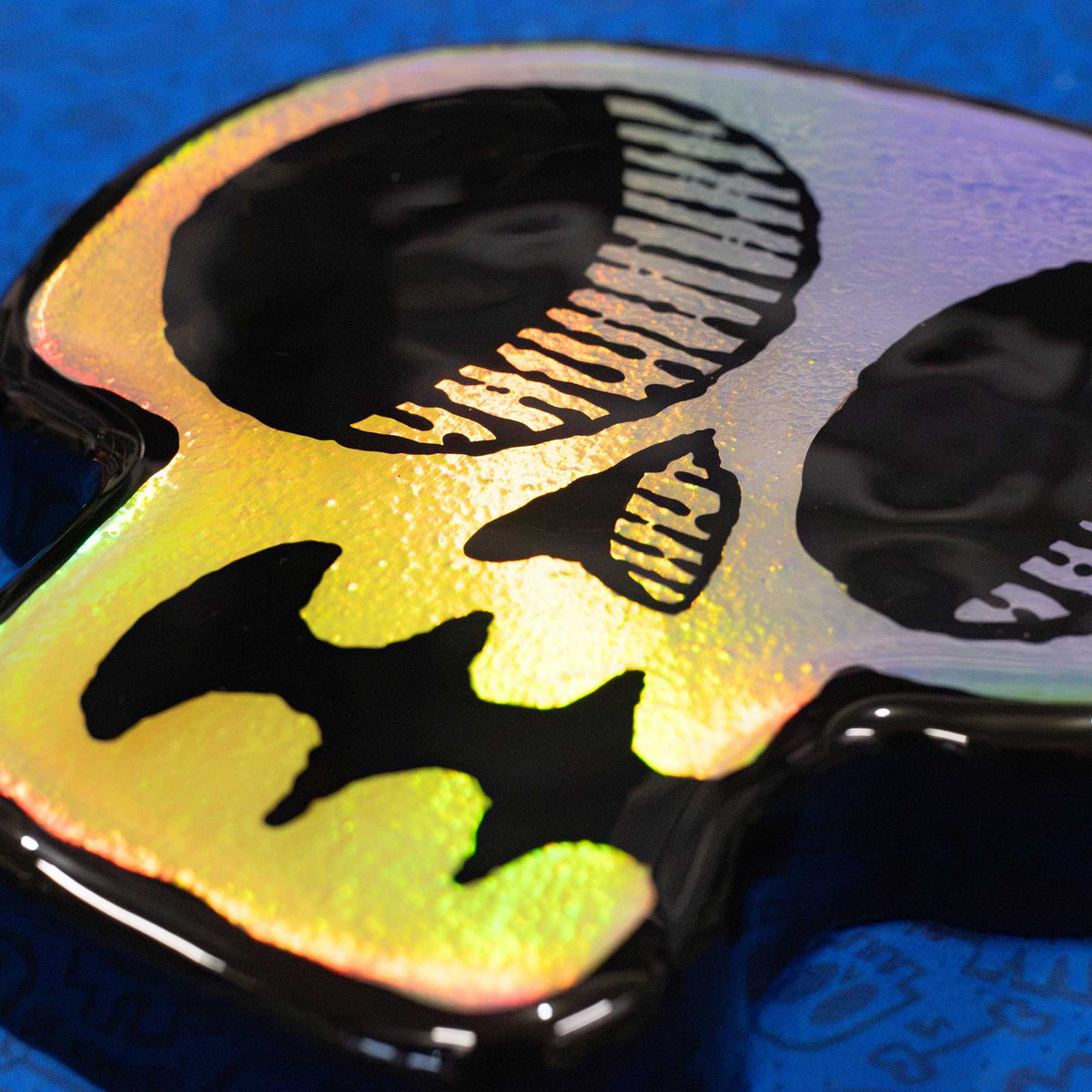 Holographic Skull | Woodcut Wall Art 1026