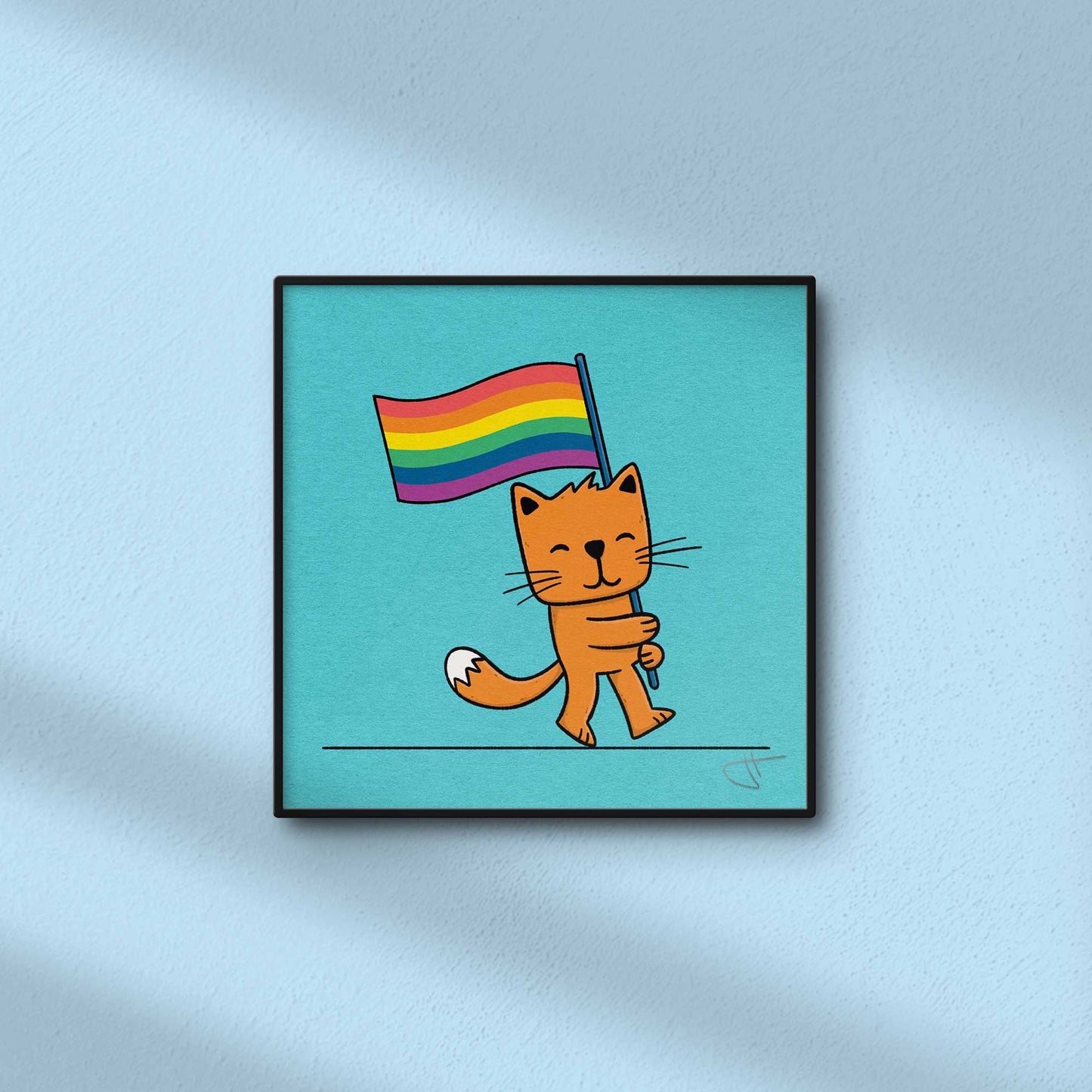 Pride Kitty | Mini Art Print