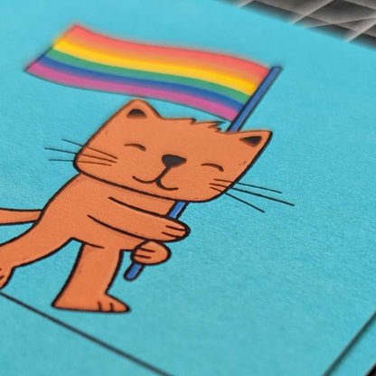 Pride Kitty | Mini Art Print