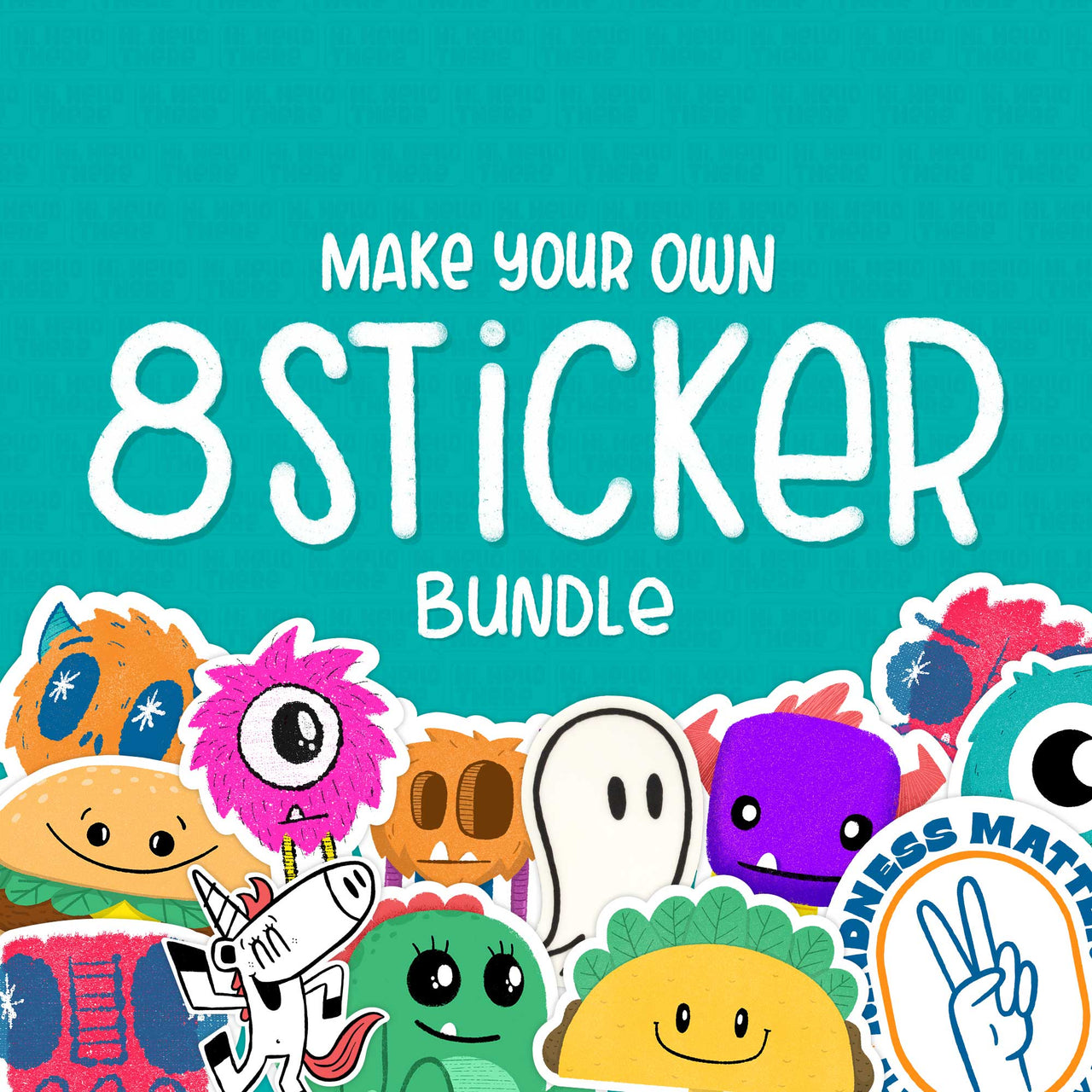 make your own 8 sticker bundle