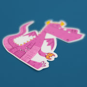 dragon eating a cookie sticker