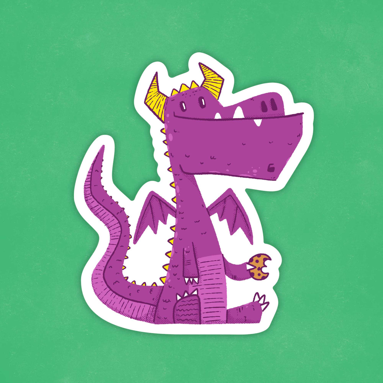 Dragon with a cookie Sticker