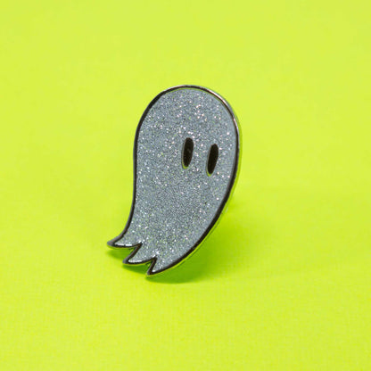 Fred the Ghost | Glitter Enamel Pin