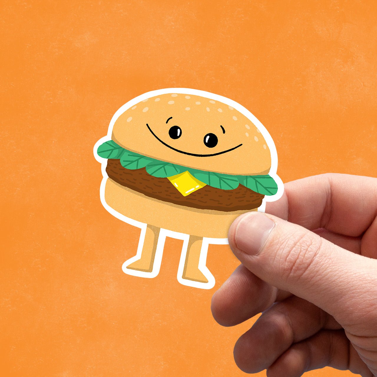 Friendly Burger Food Sticker