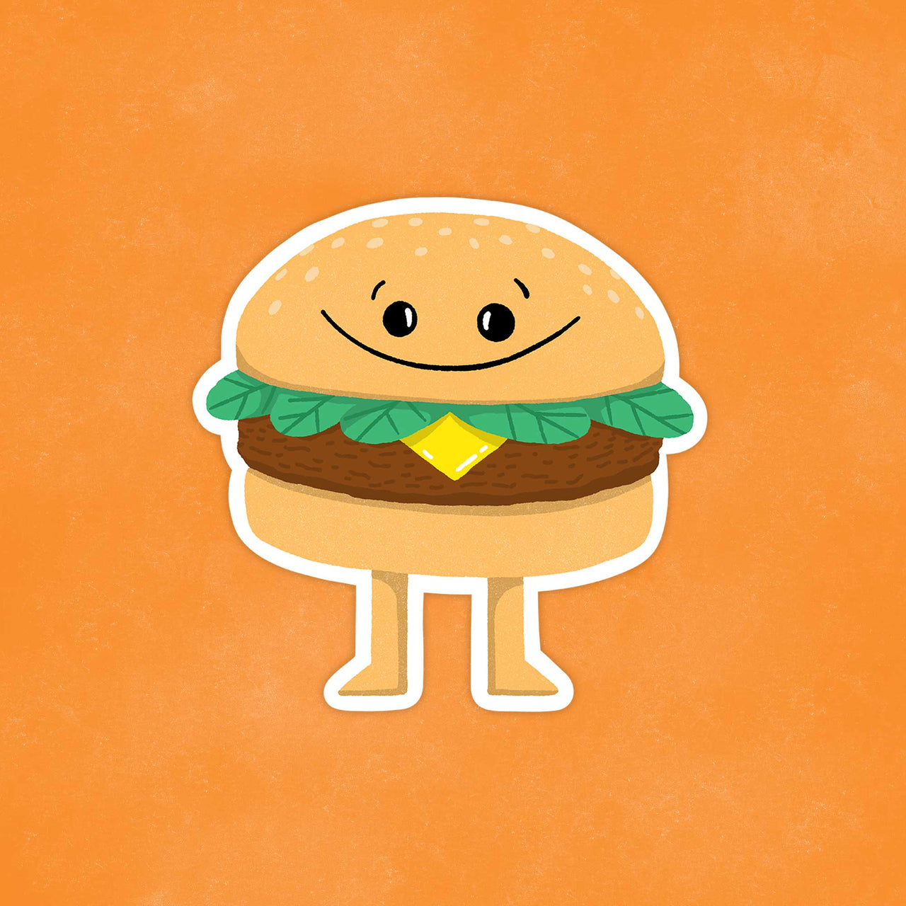 Friendly Burger Food Sticker
