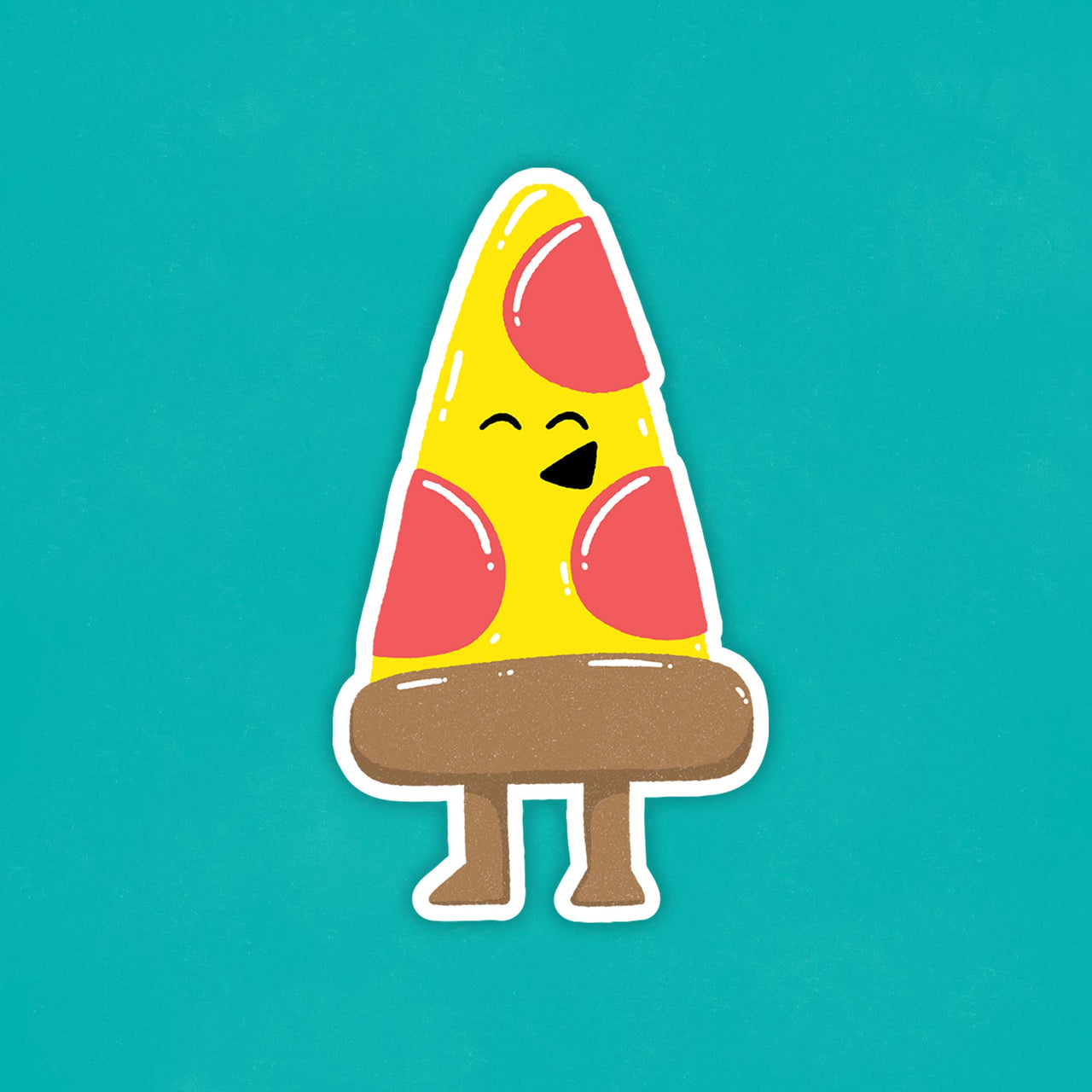 Friendly Pizza Sticker