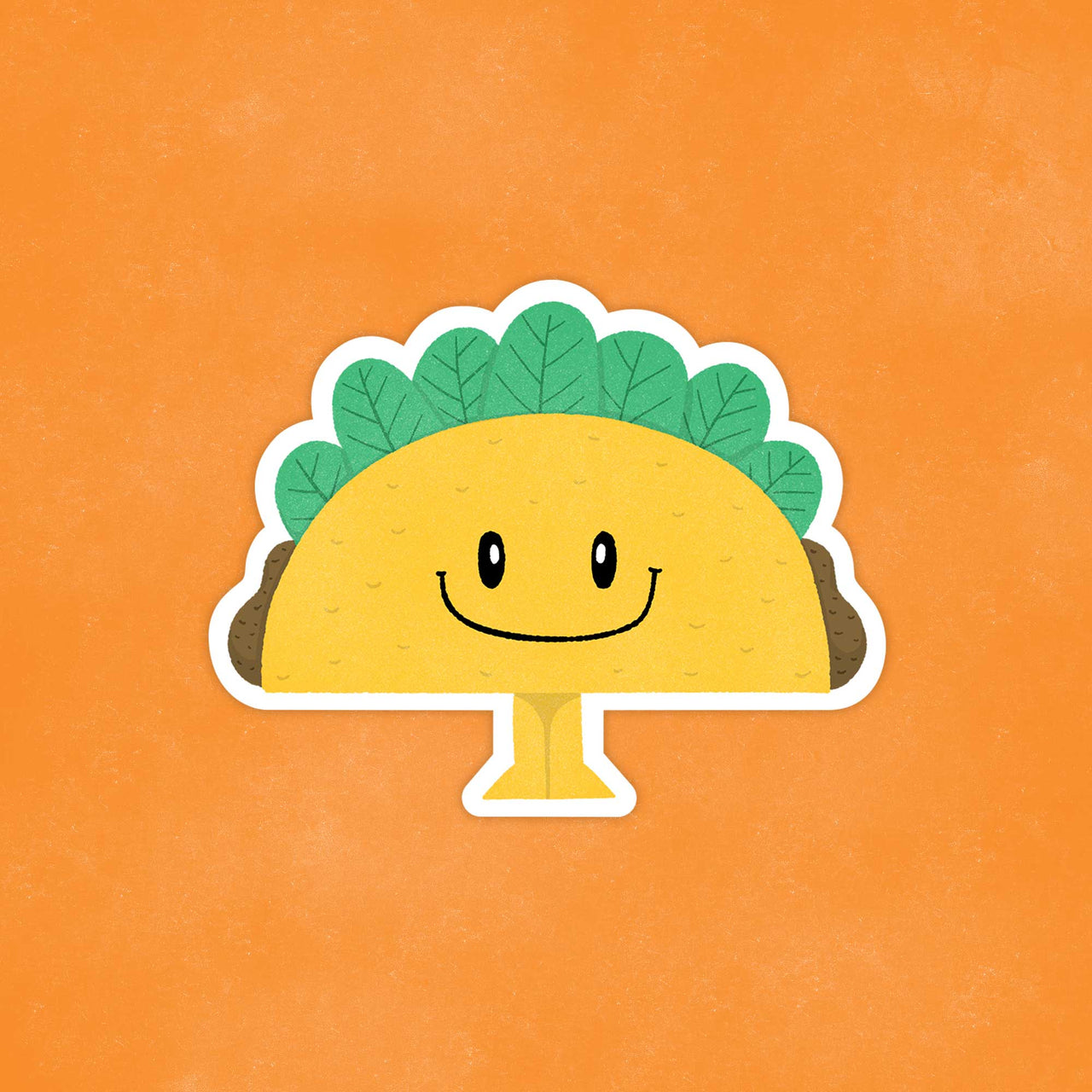 Friendly Taco Food Sticker