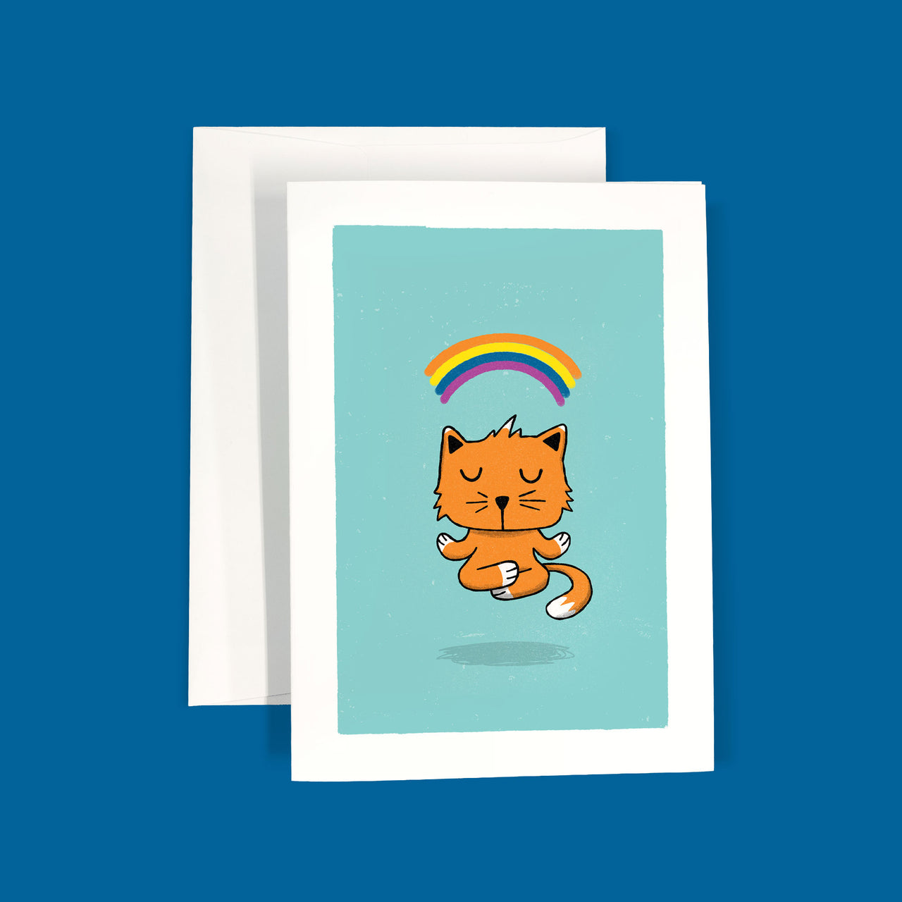 Meditating Cat | Greeting Card
